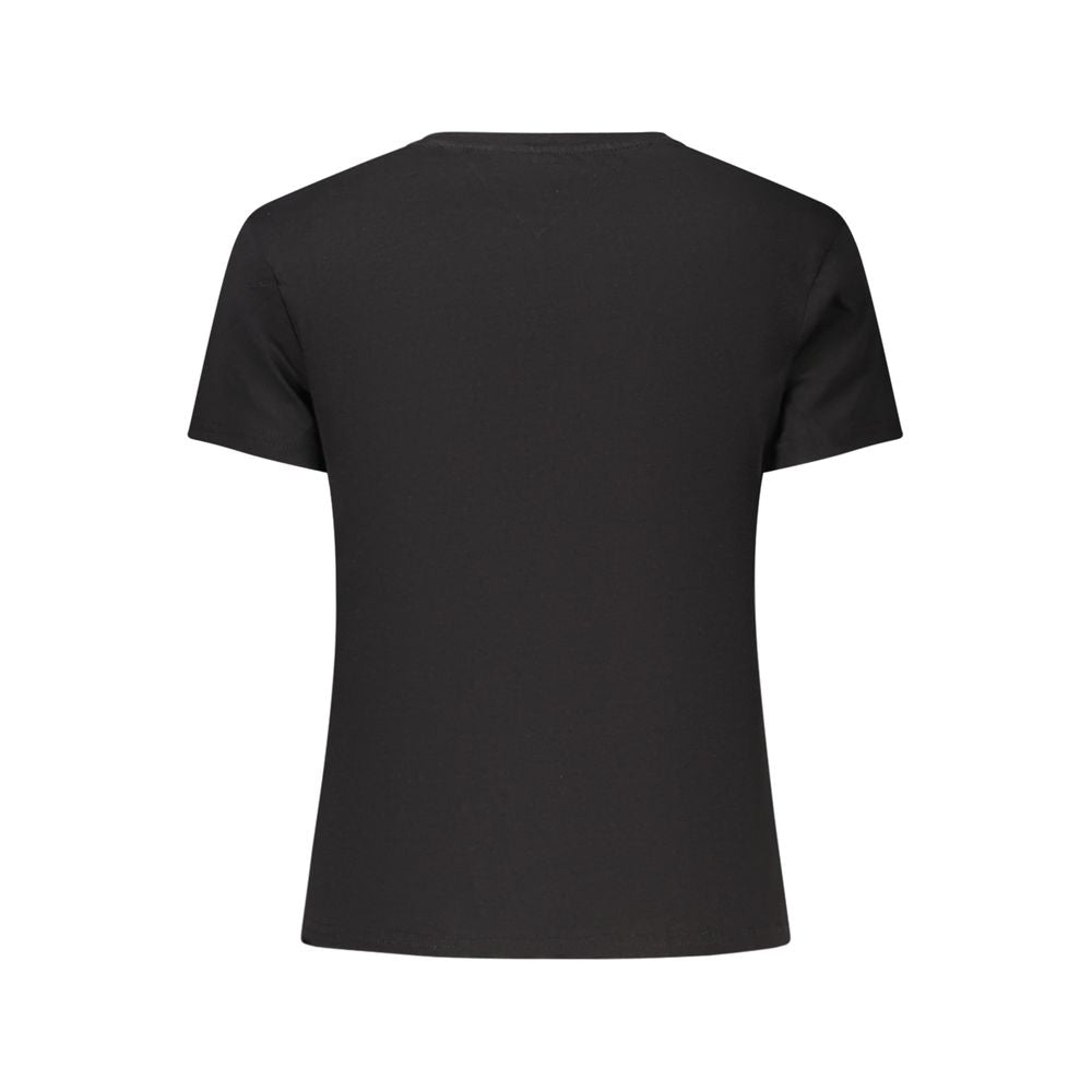 Tommy Hilfiger Black Cotton Women's T-Shirt - Luxe Nova