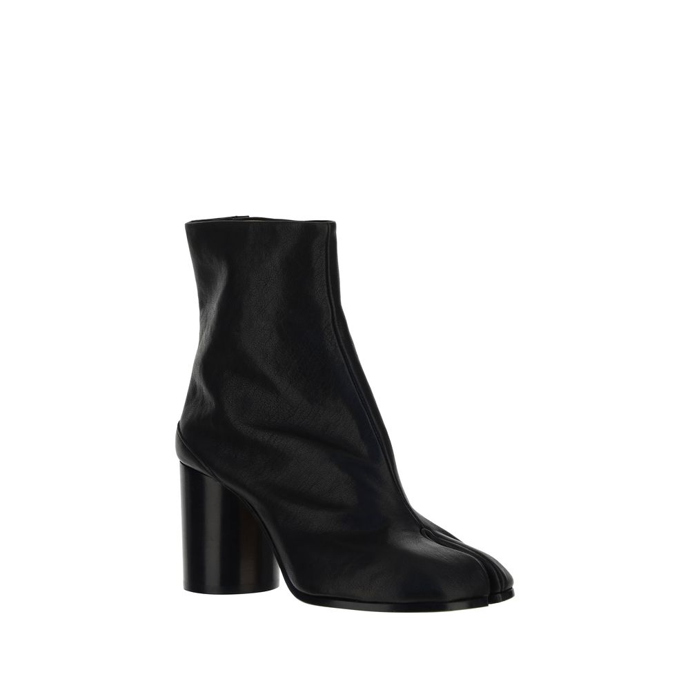 Margiela Black Lamb Ovis Aries Aries Ankle Boots - Luxe Nova