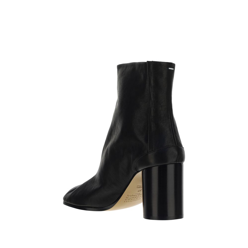 Margiela Black Lamb Ovis Aries Aries Ankle Boots - Luxe Nova
