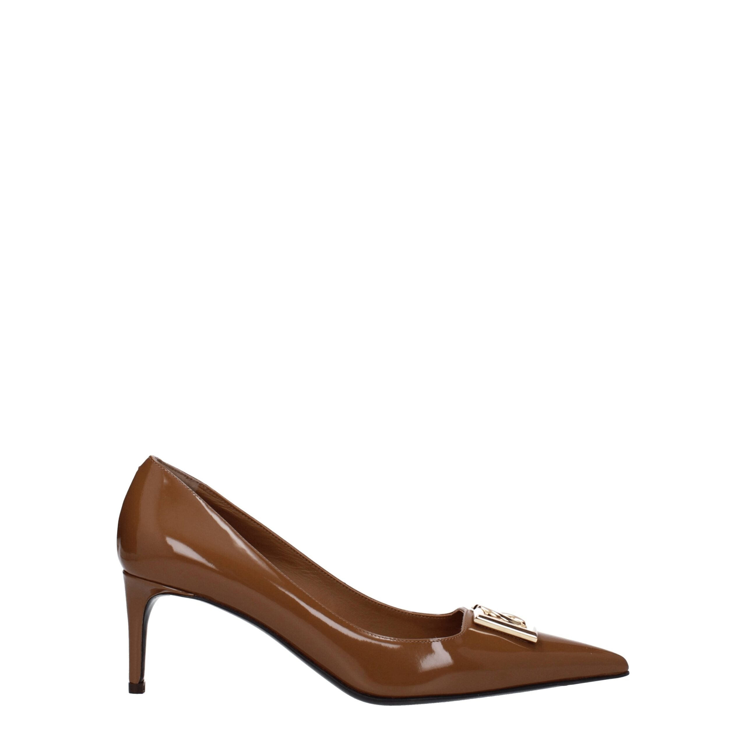 Dolce & Gabbana Brown Leather Pumps - Luxe Nova