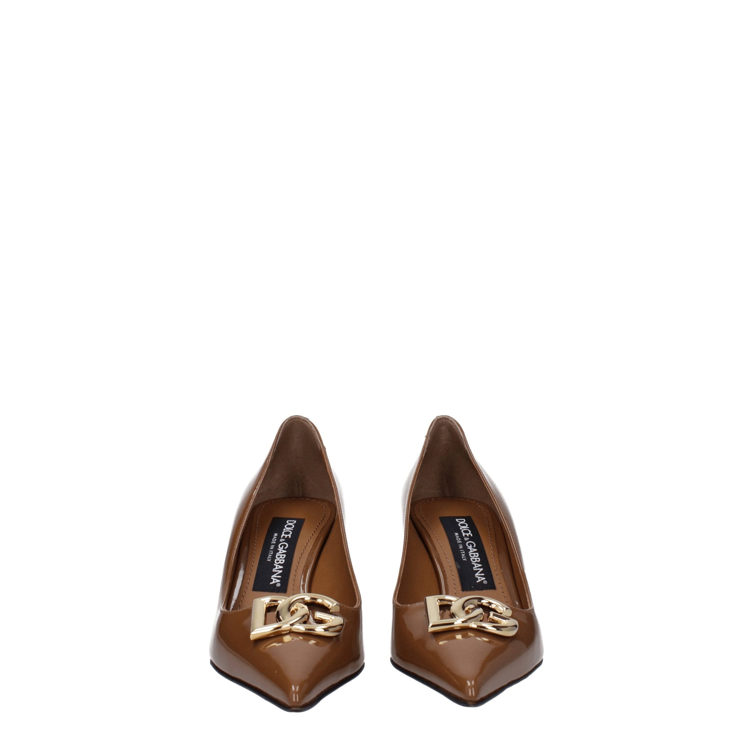 Dolce & Gabbana Brown Leather Pumps - Luxe Nova