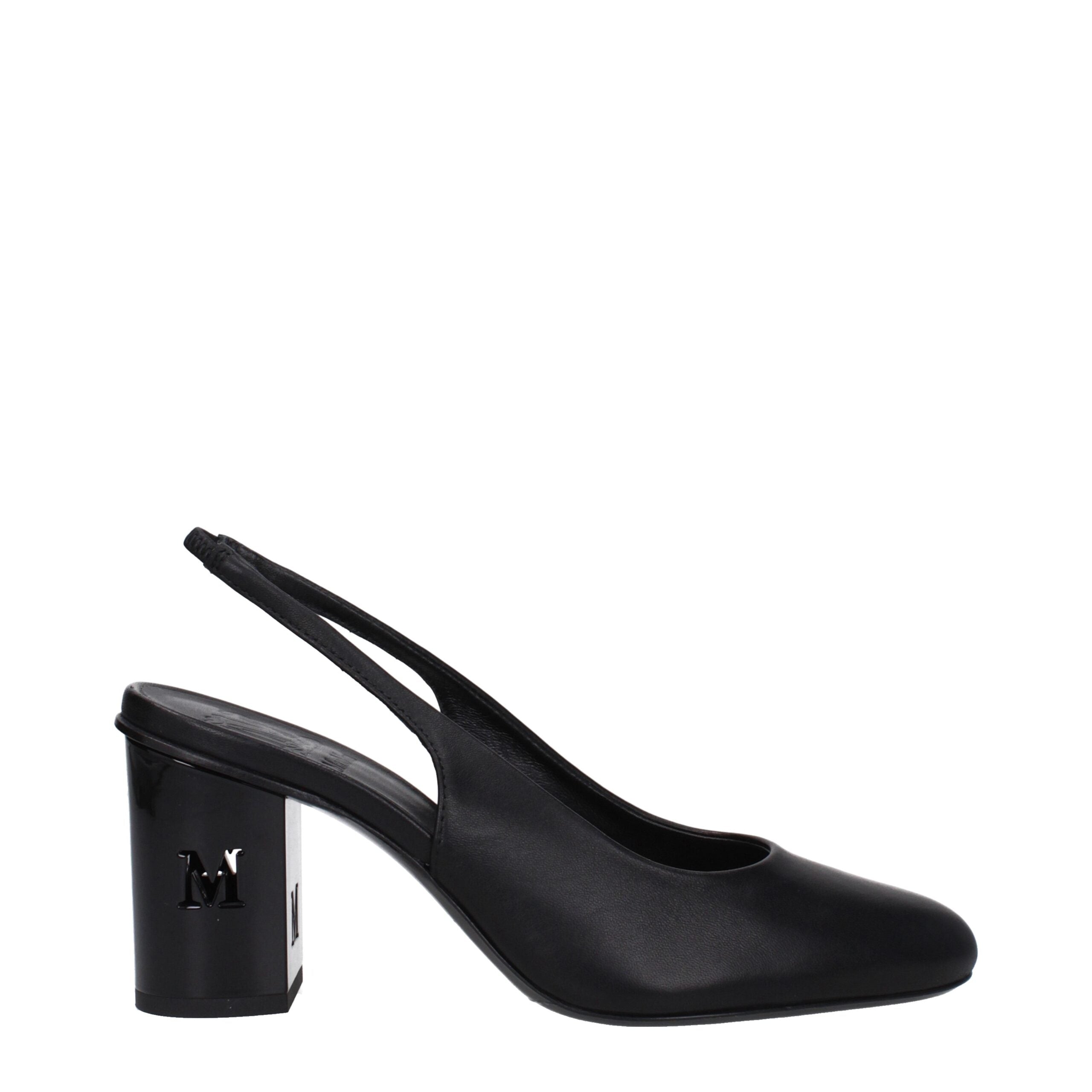 Max Mara Black Leather Pumps - Luxe Nova