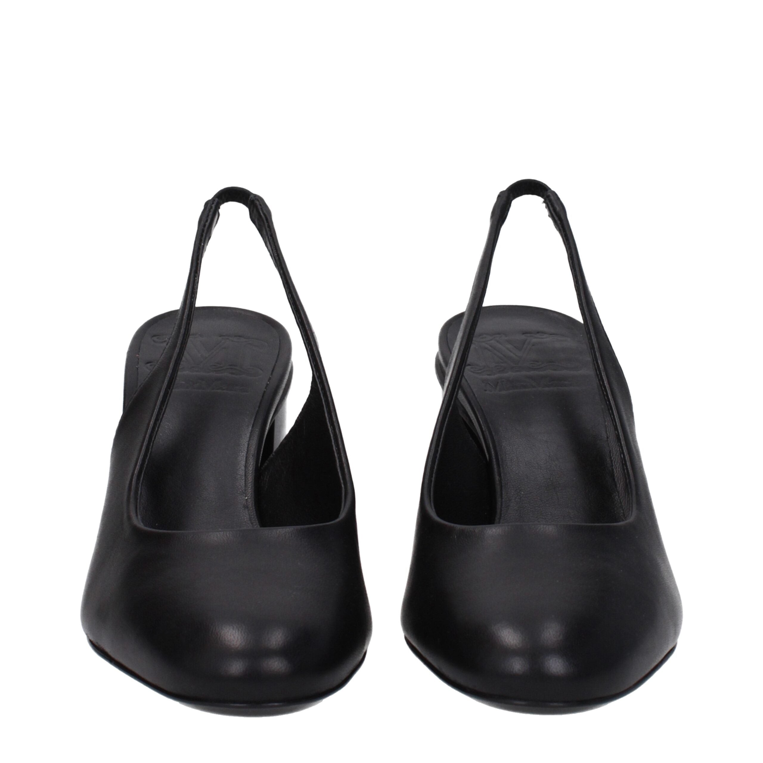 Max Mara Black Leather Pumps - Luxe Nova