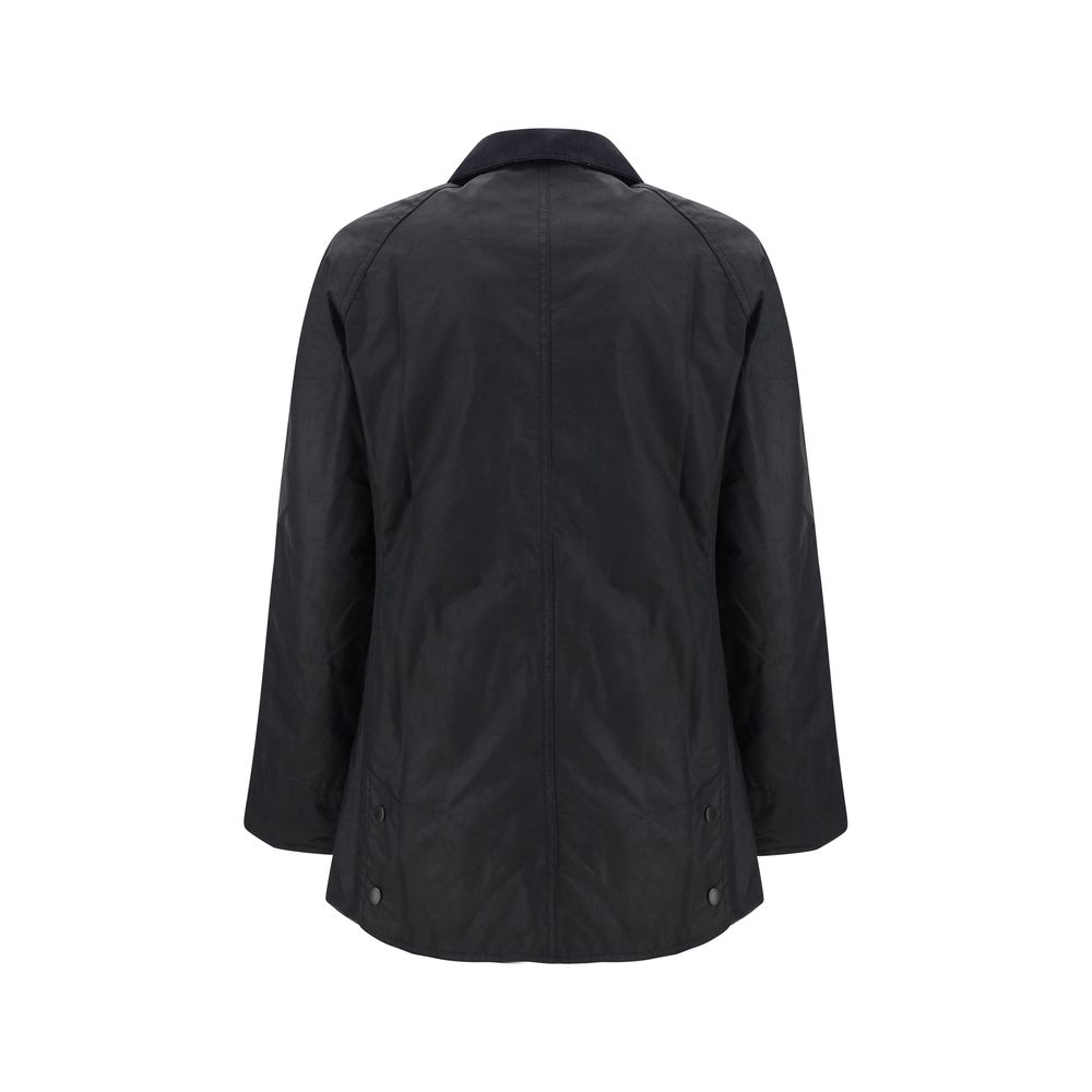 Barbour Black Cotton Coat
