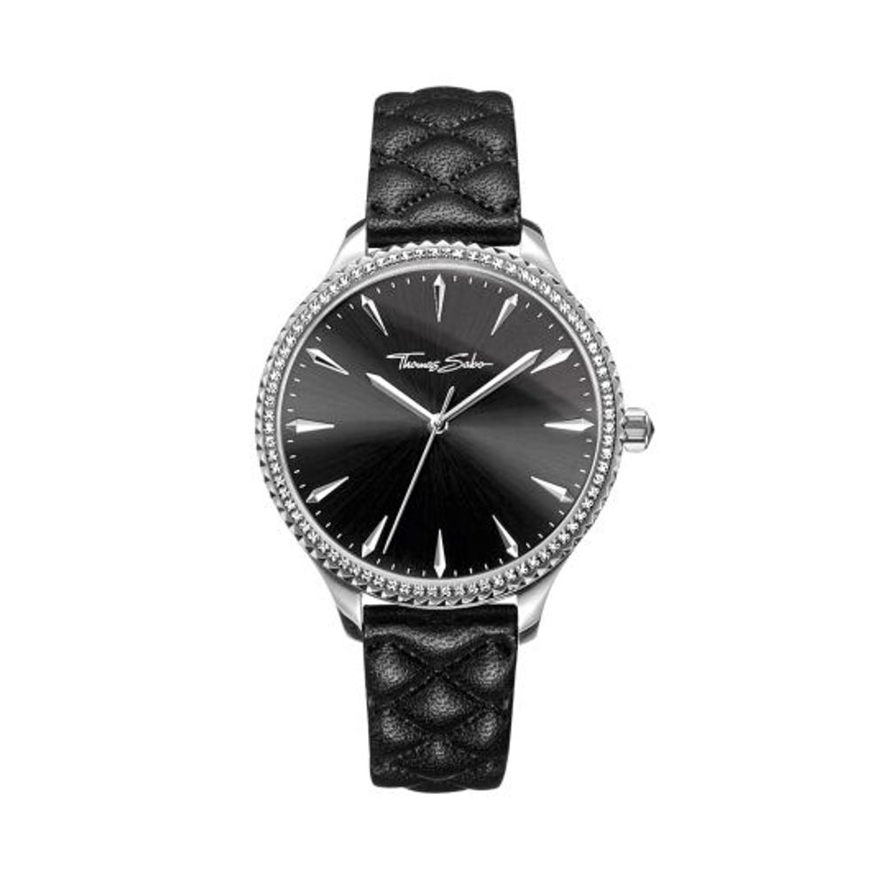 Thomas Sabo Black Leather Dress Watch - Luxe Nova
