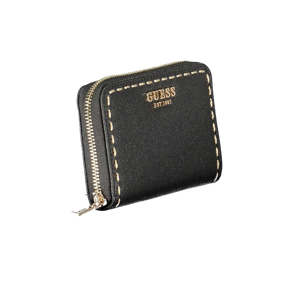 Guess Jeans Nero Poliuretano Women Wallet - Luxe Nova