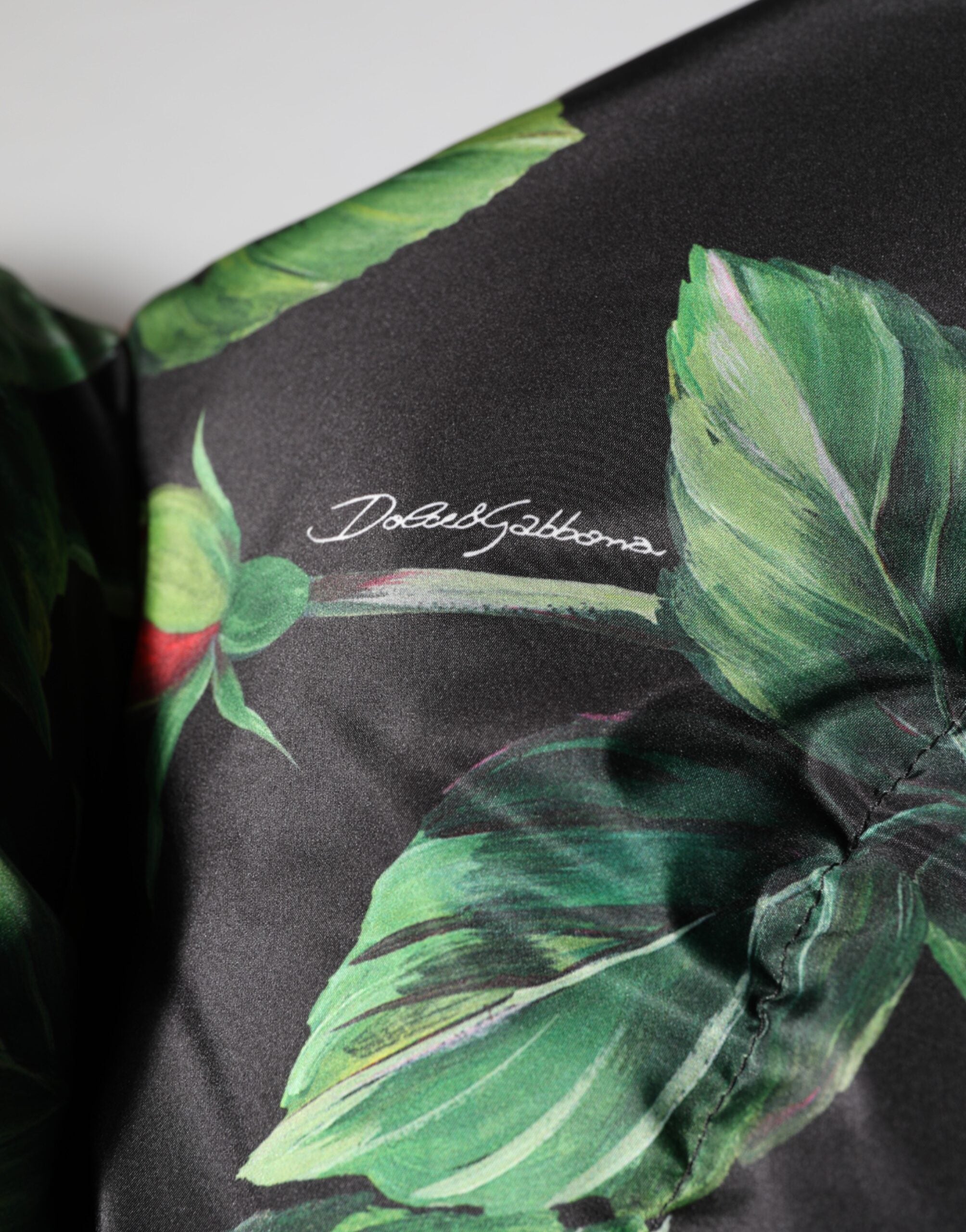Dolce & Gabbana Multicolor Floral Puffer Coat Full Zip Jacket