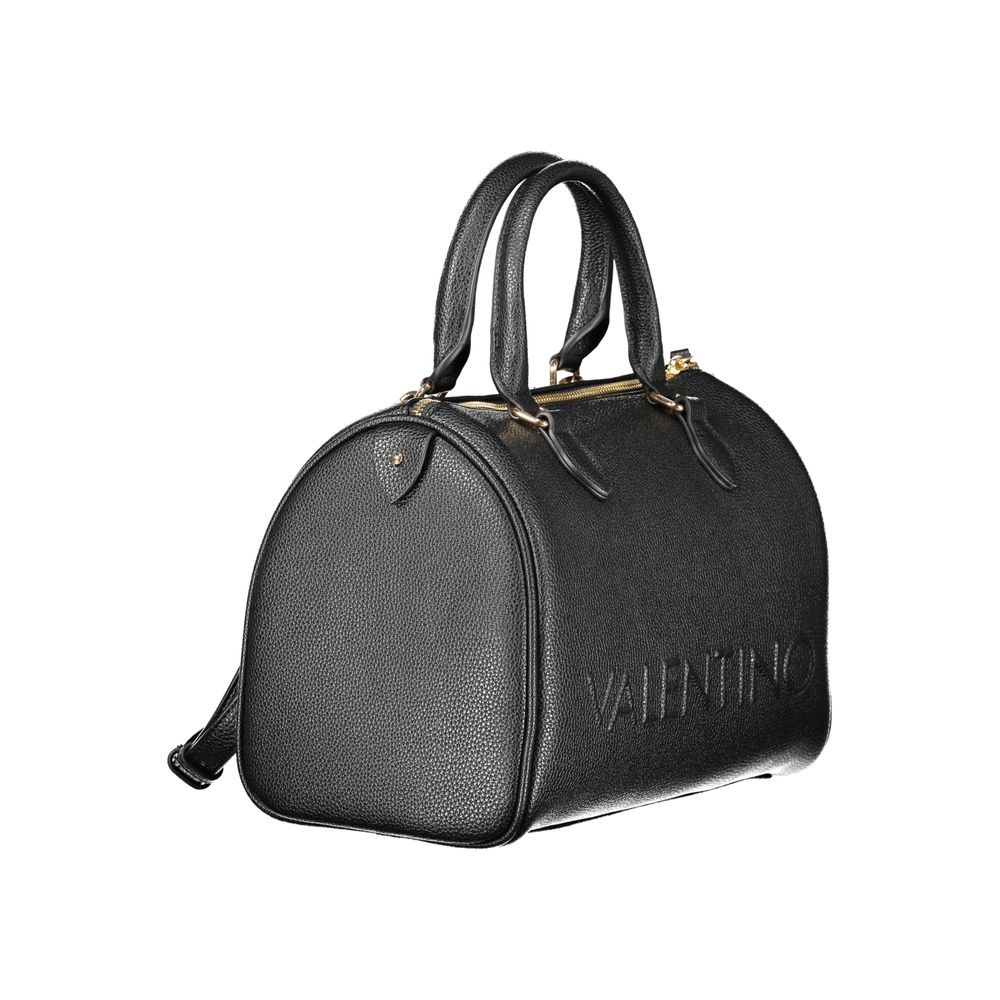 Mario Valentino Black Polyurethane Women Handbag - Luxe Nova