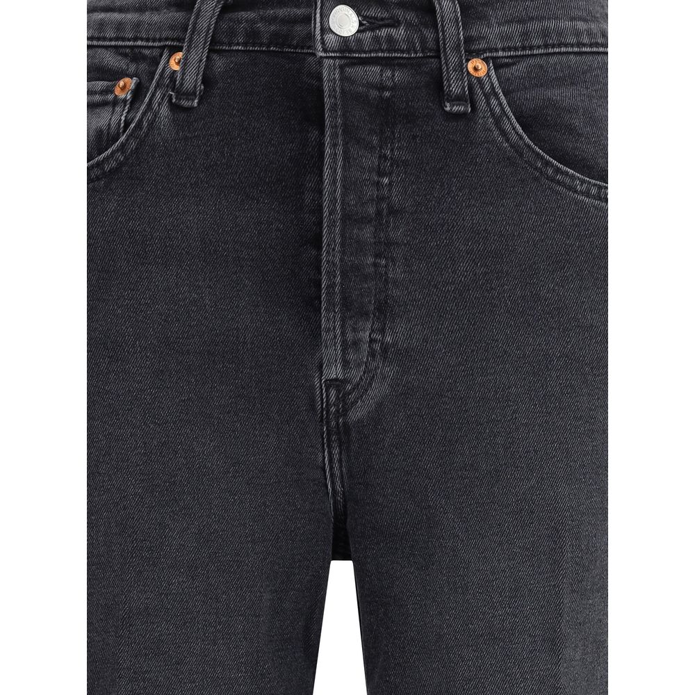 RE/DONE Black Cotton Jeans Denim - Luxe Nova