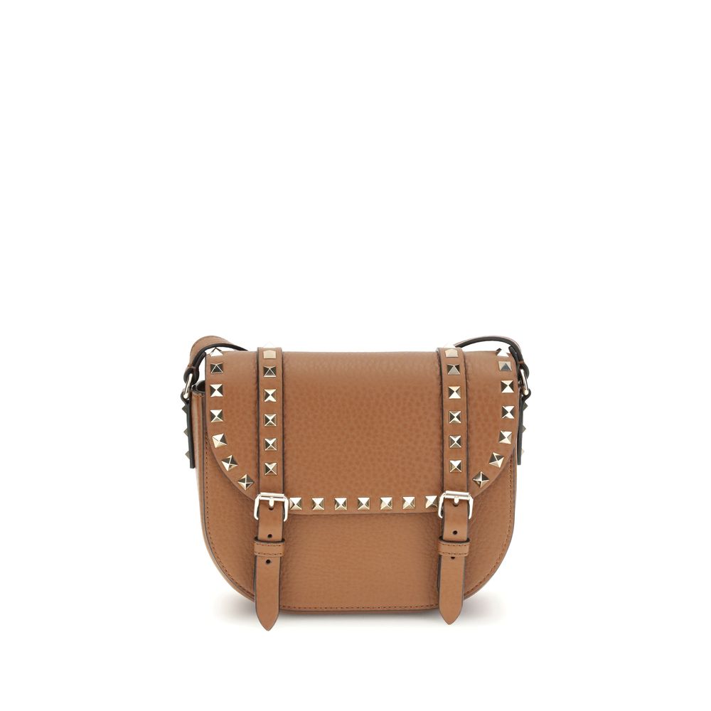 Valentino Garavani Beige Calf Leather Bos Taurus Shoulder Bag - Luxe Nova