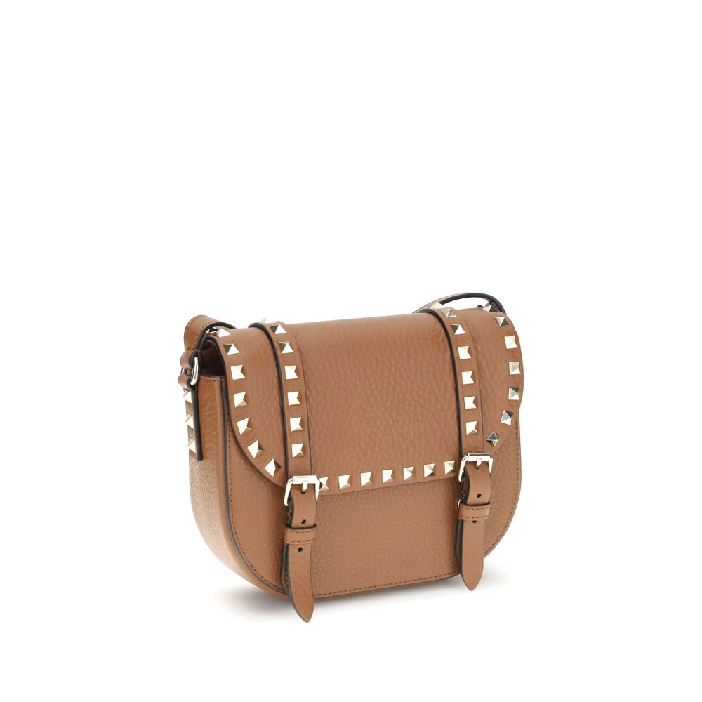 Valentino Garavani Beige Calf Leather Bos Taurus Shoulder Bag - Luxe Nova