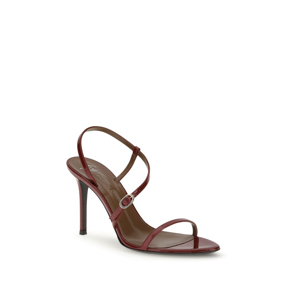 Giuseppe Zanotti Multicolor Leather Stiletto Heel Sandals
