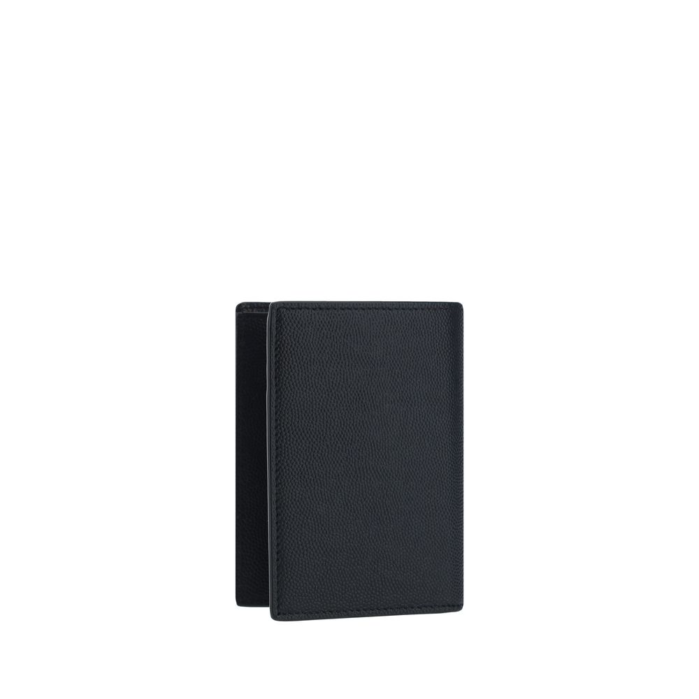 Saint Laurent Black Calf Leather Bos Taurus Wallet - Luxe Nova