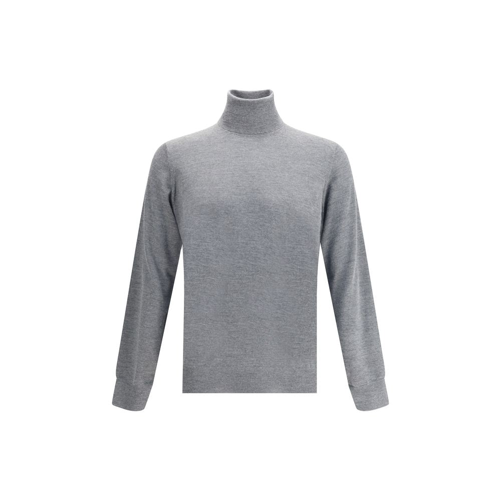 Brunello Cucinelli Gray Cashmere Sweater - Luxe Nova