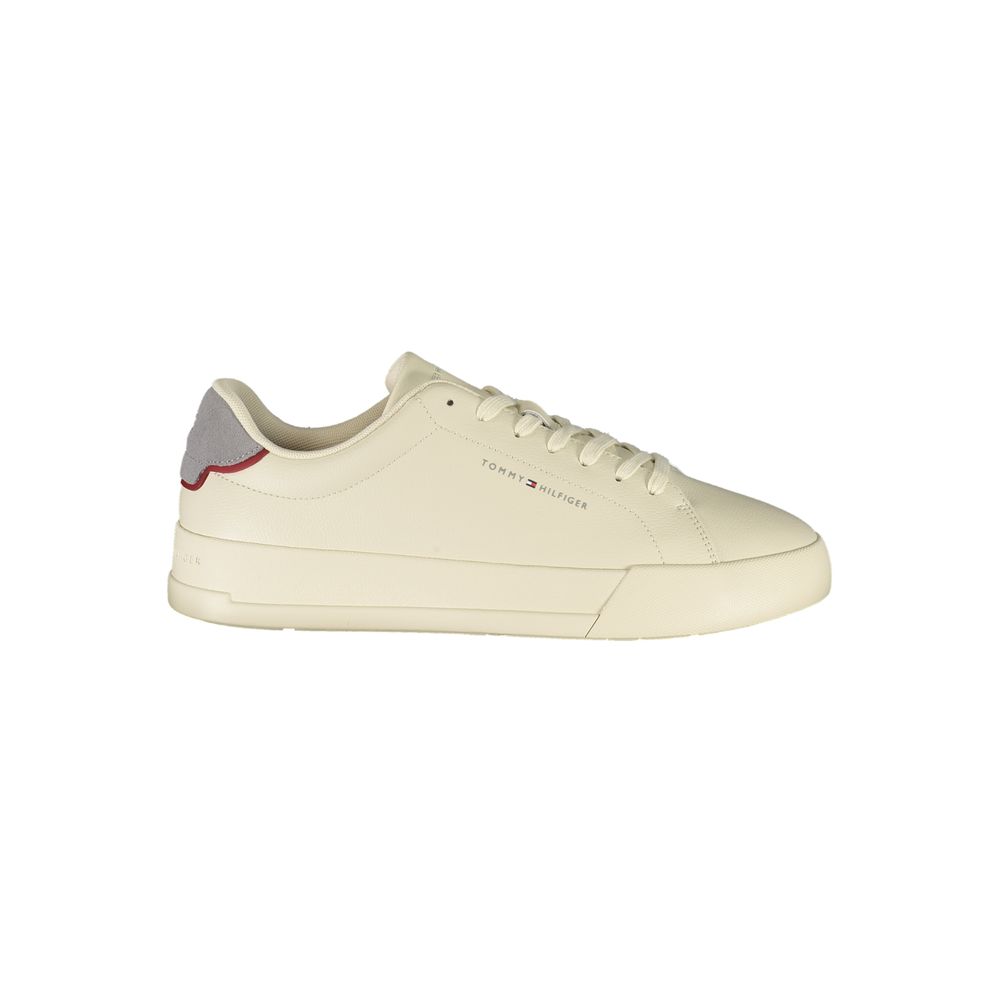Tommy Hilfiger Beige Polyurethane Men Sneaker - Luxe Nova