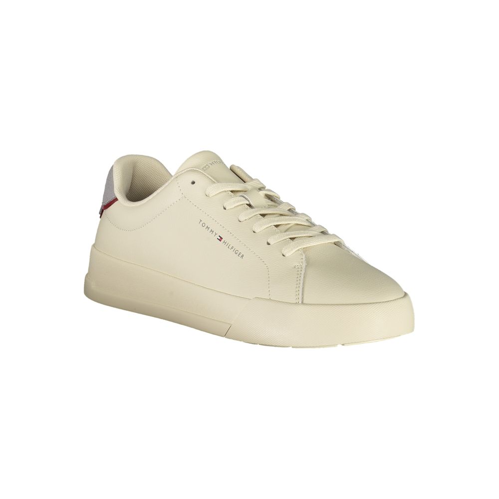 Tommy Hilfiger Beige Polyurethane Men Sneaker - Luxe Nova