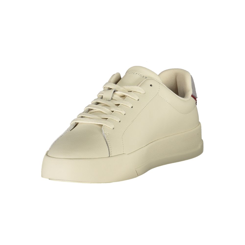 Tommy Hilfiger Beige Polyurethane Men Sneaker - Luxe Nova