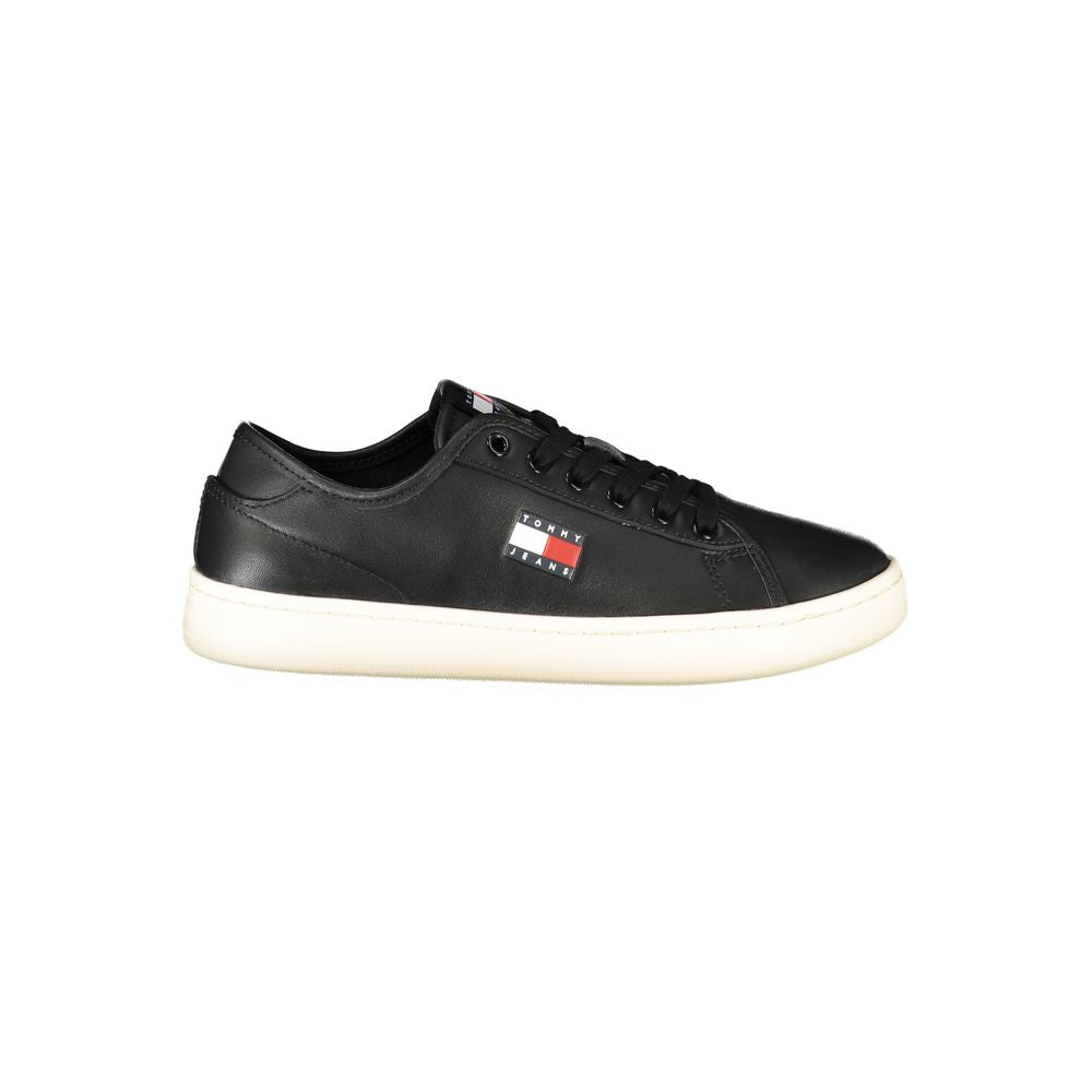 Tommy Hilfiger Black Polyurethane Women Sneaker - Luxe Nova