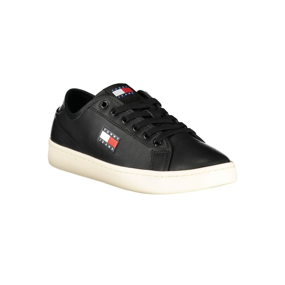 Tommy Hilfiger Black Polyurethane Women Sneaker - Luxe Nova