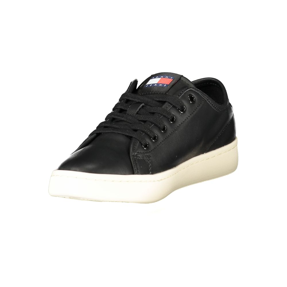 Tommy Hilfiger Black Polyurethane Women Sneaker - Luxe Nova
