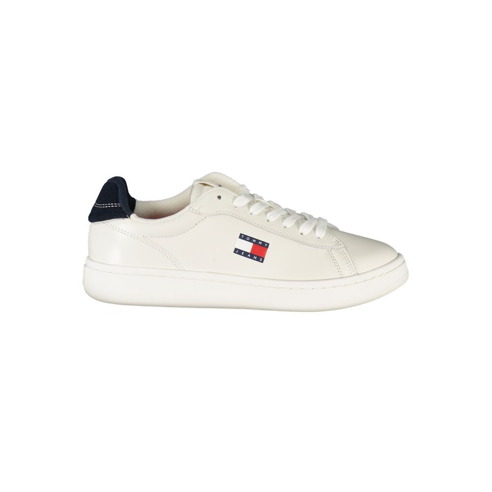 Tommy Hilfiger Bianco Polyurethane Women Sneaker - Luxe Nova
