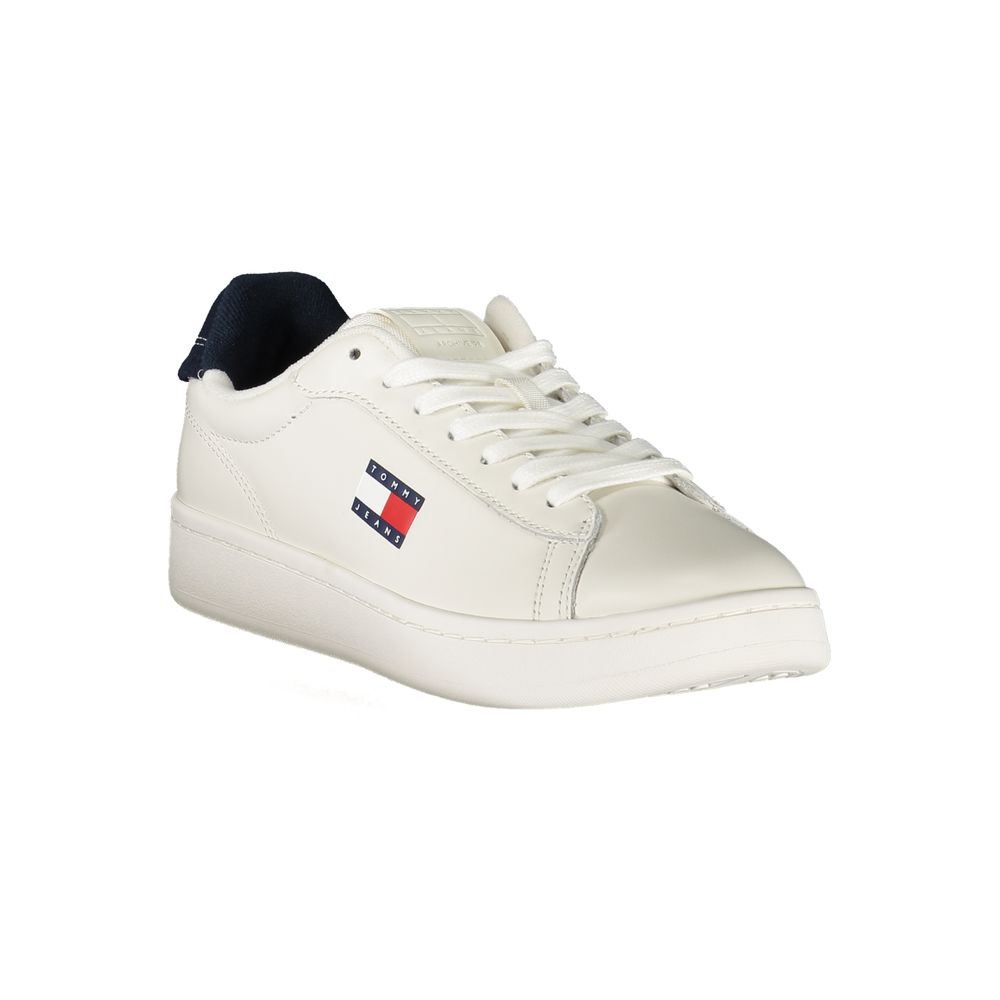 Tommy Hilfiger Bianco Polyurethane Women Sneaker - Luxe Nova