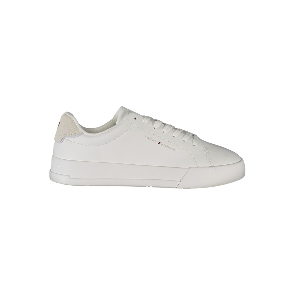 Tommy Hilfiger White Polyurethane Men Sneaker - Luxe Nova