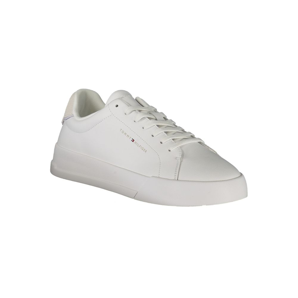Tommy Hilfiger White Polyurethane Men Sneaker - Luxe Nova