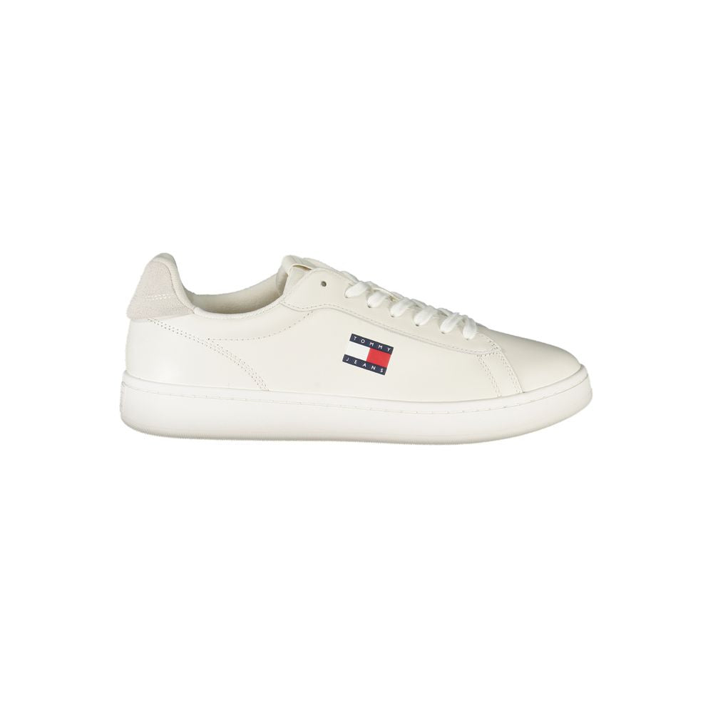 Tommy Hilfiger Bianco Polyurethane Men Sneaker - Luxe Nova