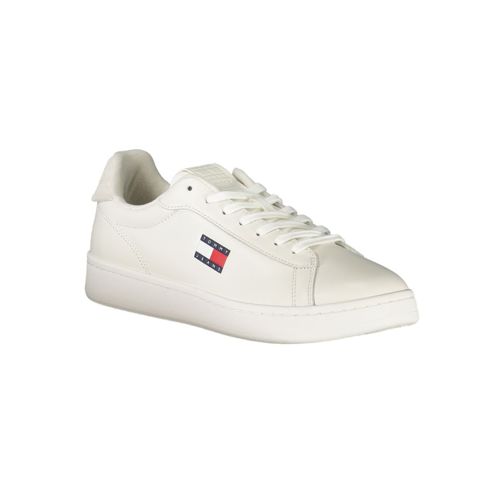 Tommy Hilfiger Bianco Polyurethane Men Sneaker - Luxe Nova