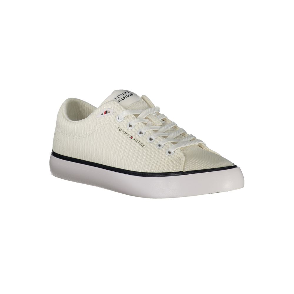 Tommy Hilfiger Bianco Polyester Men Sneaker - Luxe Nova