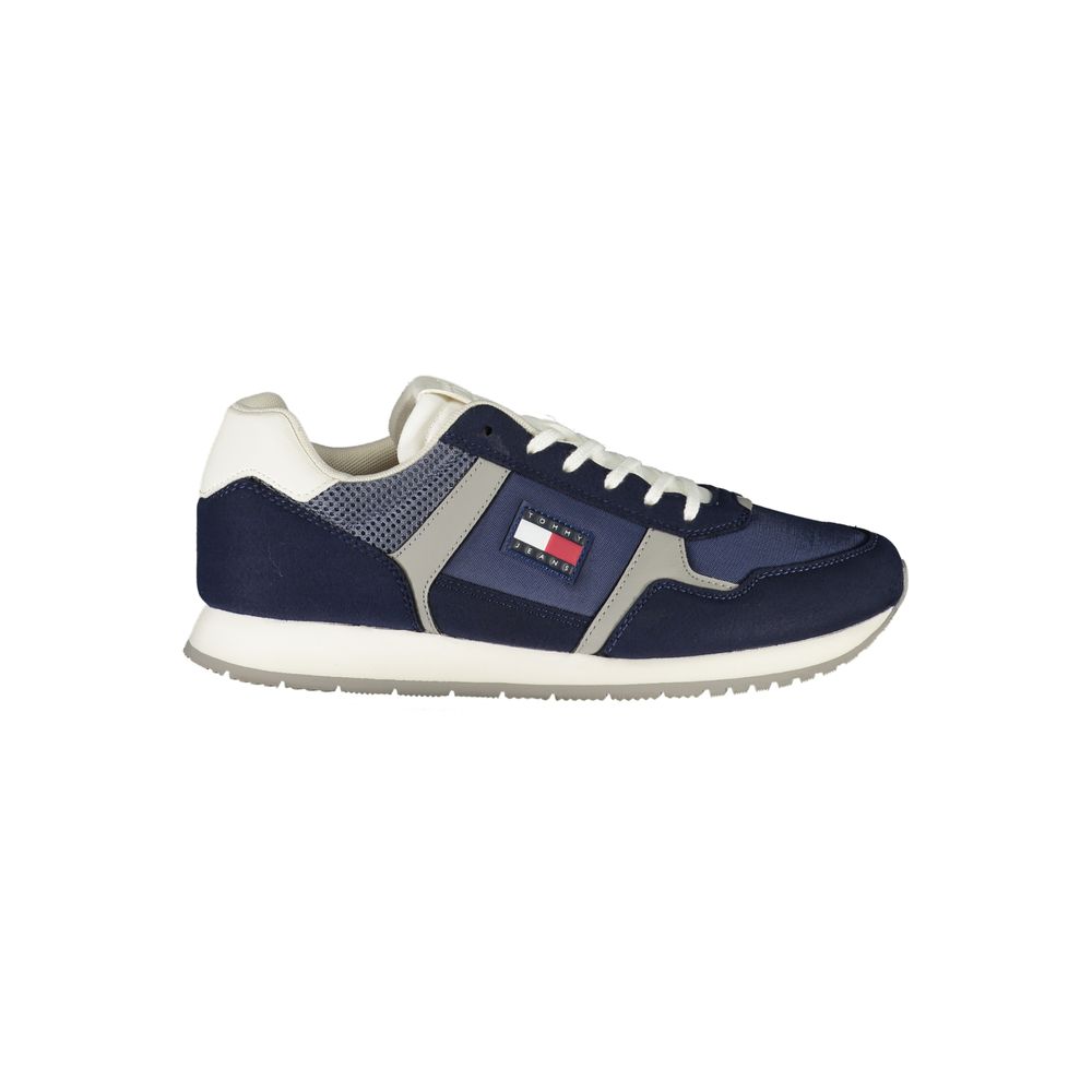 Tommy Hilfiger Blue Polyurethane Men's Sneaker - Luxe Nova