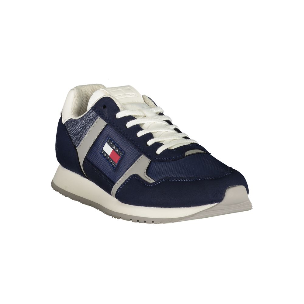 Tommy Hilfiger Blue Polyurethane Men's Sneaker - Luxe Nova