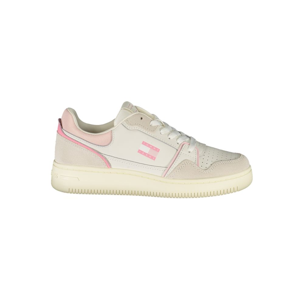 Tommy Hilfiger White Polyurethane Women Sneaker - Luxe Nova