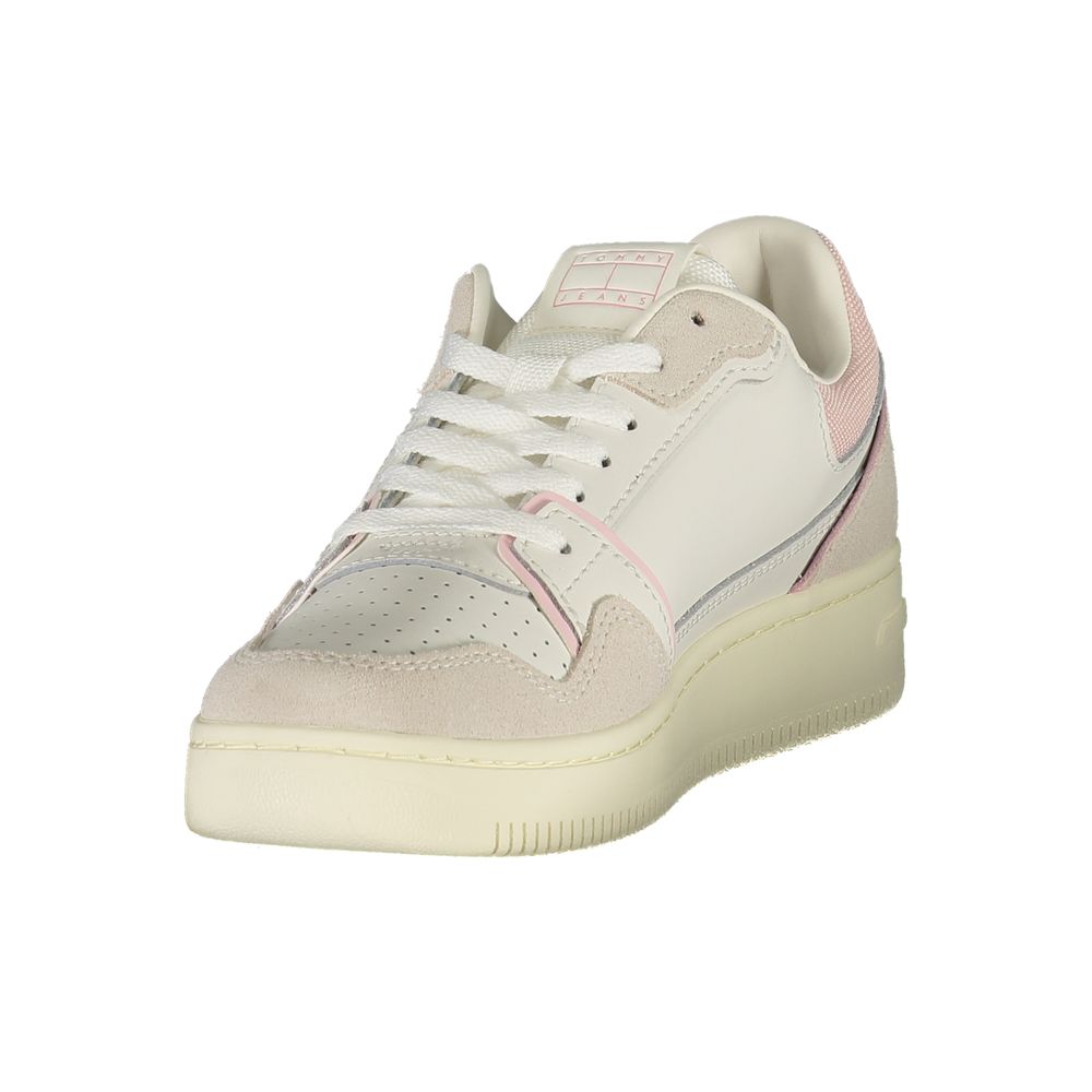 Tommy Hilfiger White Polyurethane Women Sneaker - Luxe Nova