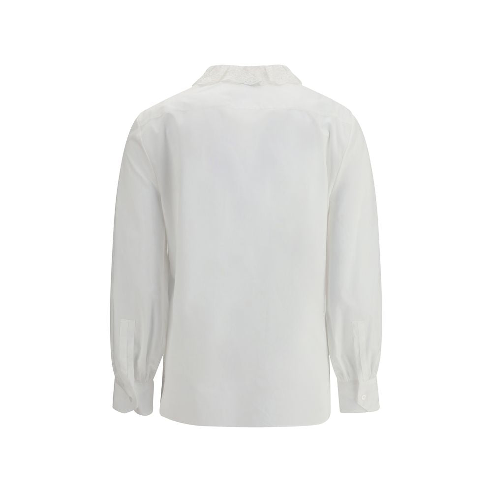 Saint Laurent White Cotton Dress Shirt - Luxe Nova