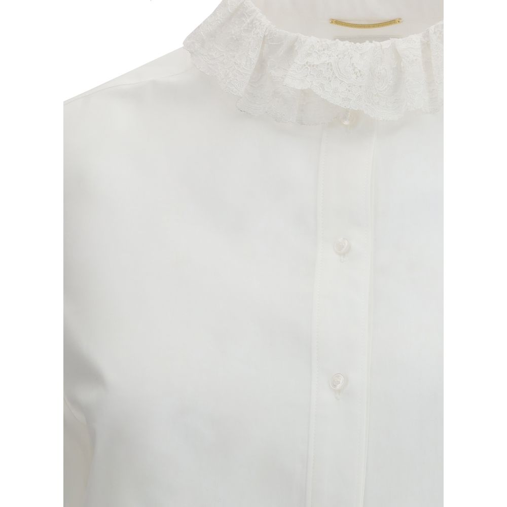 Saint Laurent White Cotton Dress Shirt - Luxe Nova