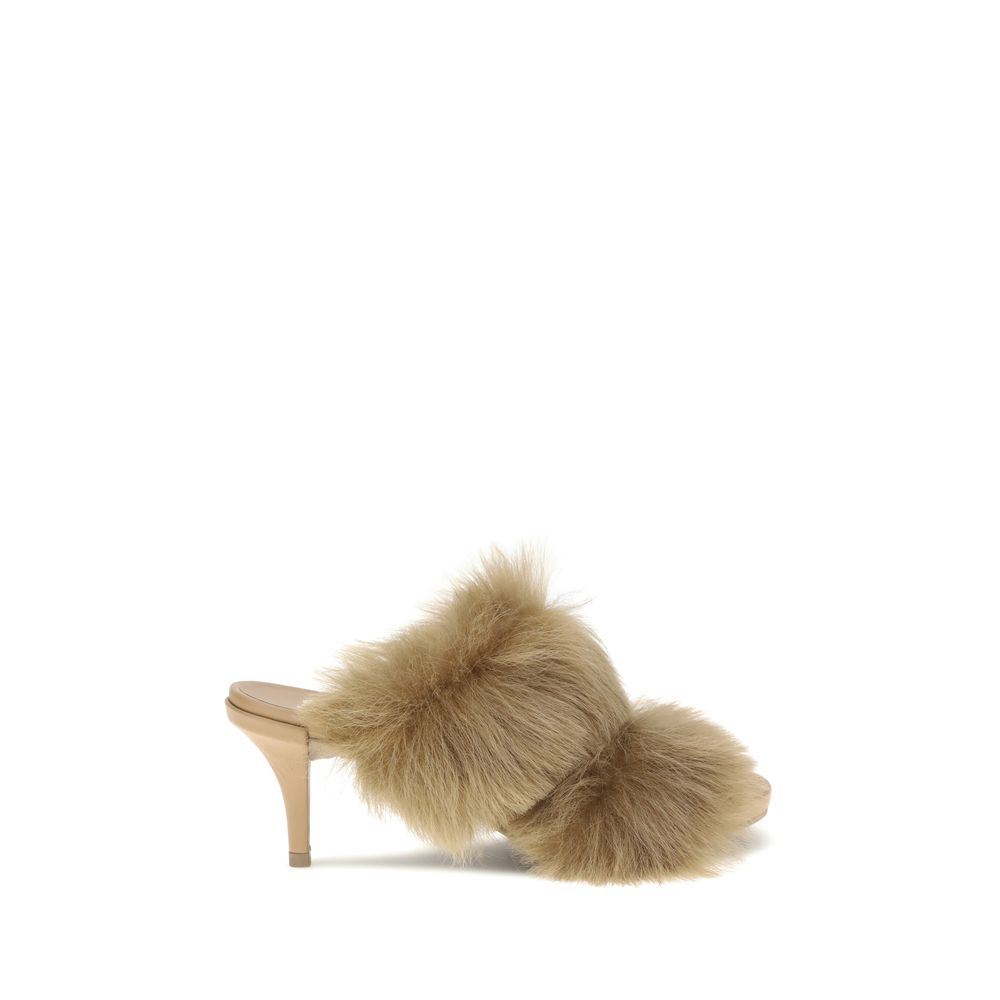 Pedro García Beige Leather Stiletto Heel Sandals - Luxe Nova
