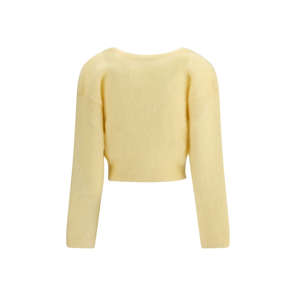 Alessandra Rich Bicolor Mohair Cardigan - Luxe Nova