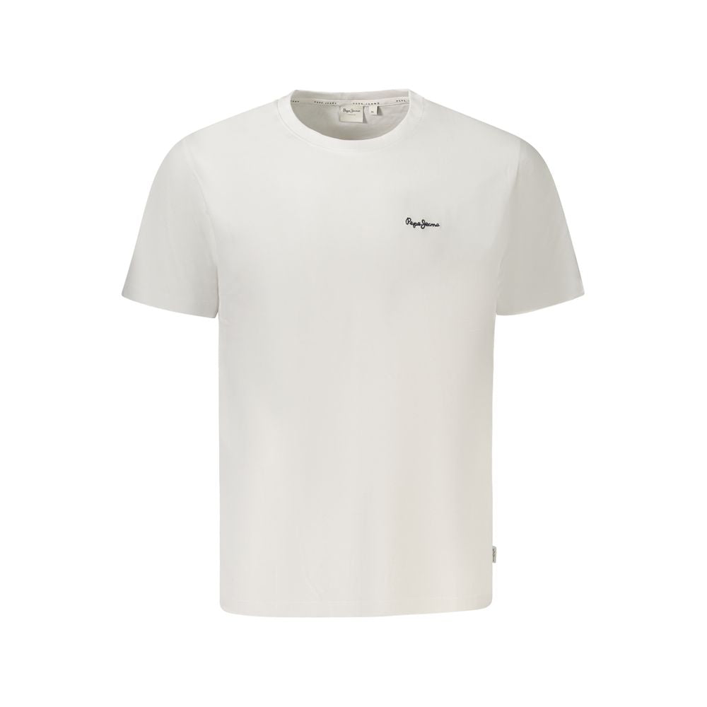 Pepe Jeans Bianco Cotton Men T-Shirt - Luxe Nova