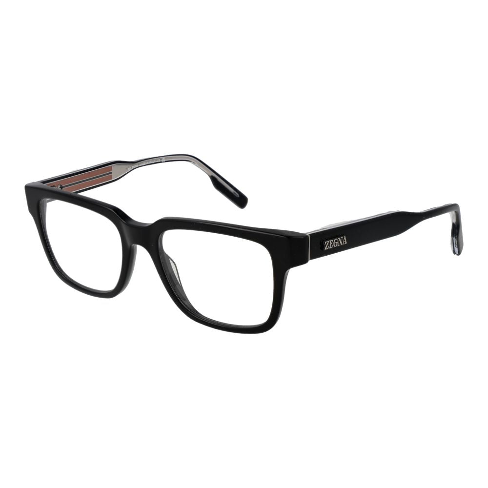 Ermenegildo Zegna Black Acetate Glasses (Frames) - Luxe Nova