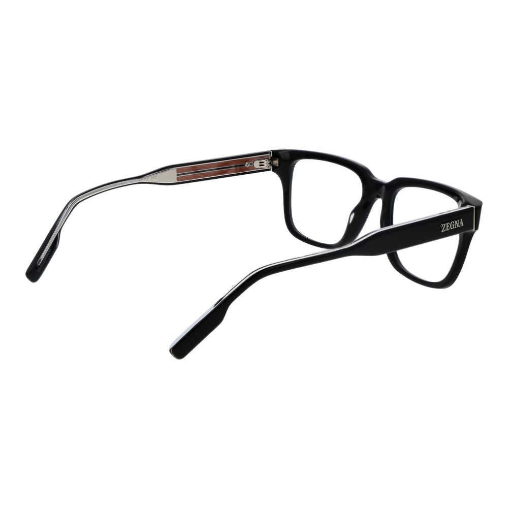 Ermenegildo Zegna Black Acetate Glasses (Frames) - Luxe Nova
