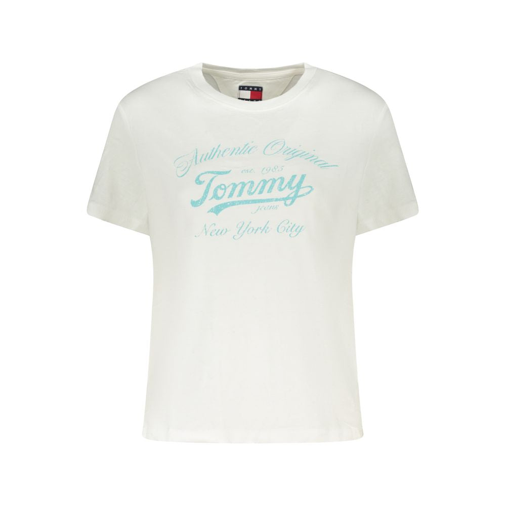 Tommy Hilfiger Bianco Cotton Women T-Shirt - Luxe Nova