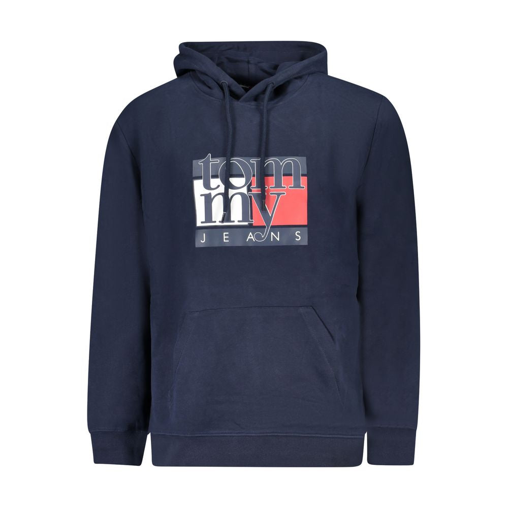 Tommy Hilfiger Blue Cotton Men's Hoodie - Luxe Nova