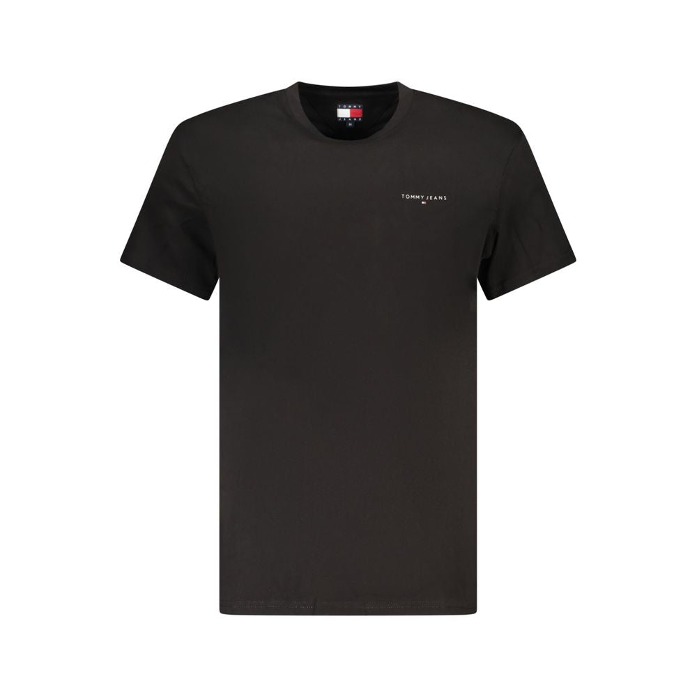 Tommy Hilfiger Black Cotton Men's T-Shirt - Luxe Nova
