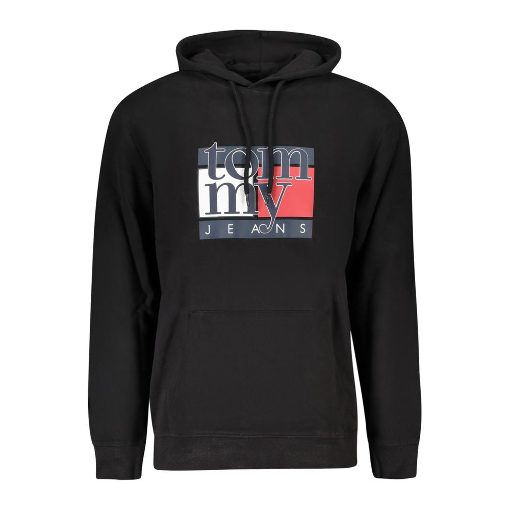 Tommy Hilfiger Black Cotton Men Sweatshirt - Luxe Nova
