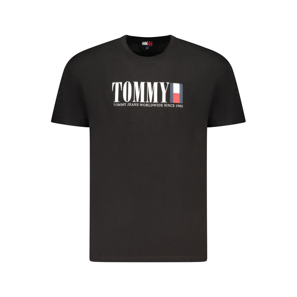 Tommy Hilfiger "Black Cotton Men's T-Shirt" - Luxe Nova