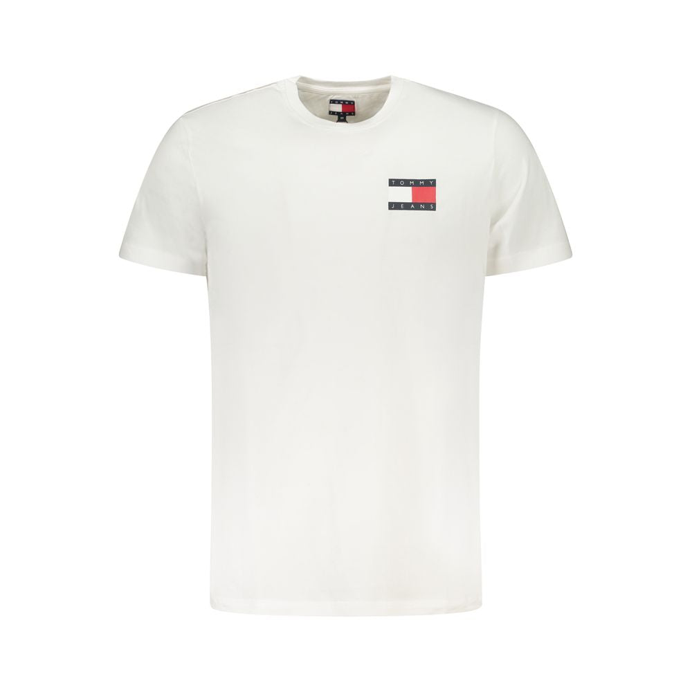 Tommy Hilfiger White Cotton Men's T-Shirt - Luxe Nova