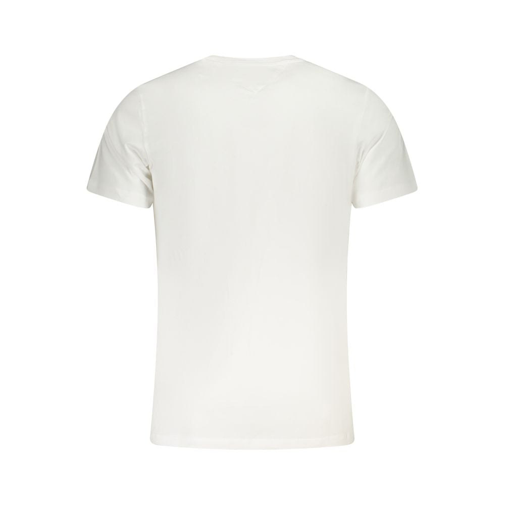 Tommy Hilfiger White Cotton Men's T-Shirt - Luxe Nova