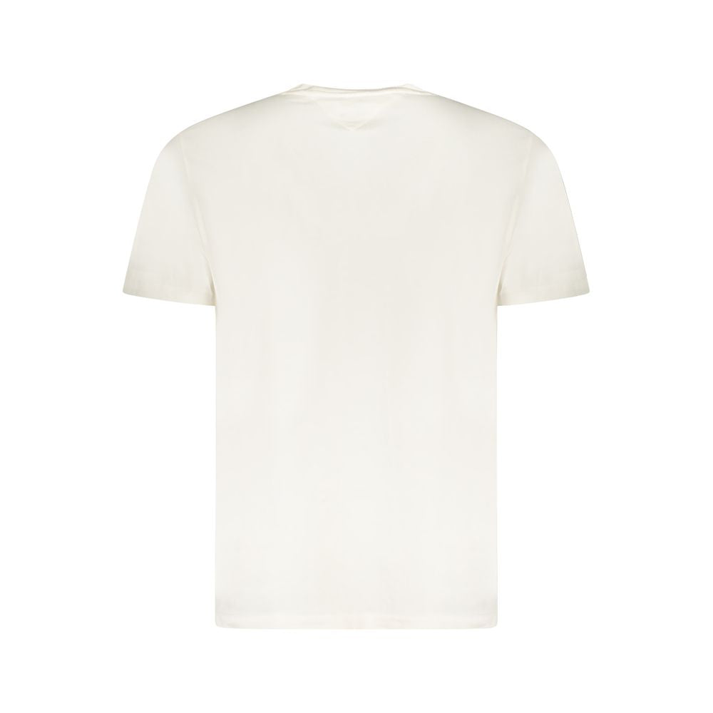 Tommy Hilfiger White Cotton Men's T-Shirt - Luxe Nova